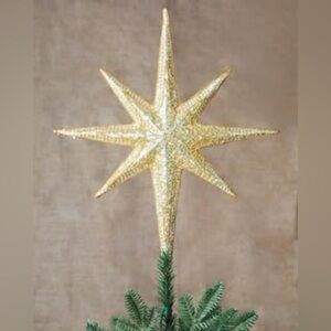 Balsam Hill All Over Beaded Star Christmas Tree Topper